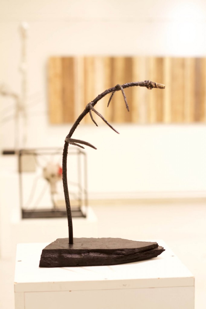 Sculpture by Lasse Nissila. The beginning, 2015. Iron and bronze, 33x23x11 cm.